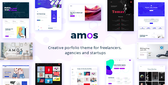 Amos - Creative WordPress Logo